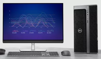 Dell Precision 7960 Tower cỗ máy mạnh mẽ nhắm đến khối lượng công việc AI và đồ họa chuyên nghiệp.